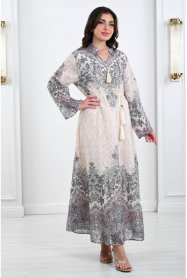 جلابية نسائية بتطريز فاخر 