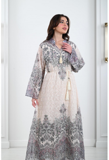 جلابية نسائية بتطريز فاخر جلابية نسائية بتطريز فاخر