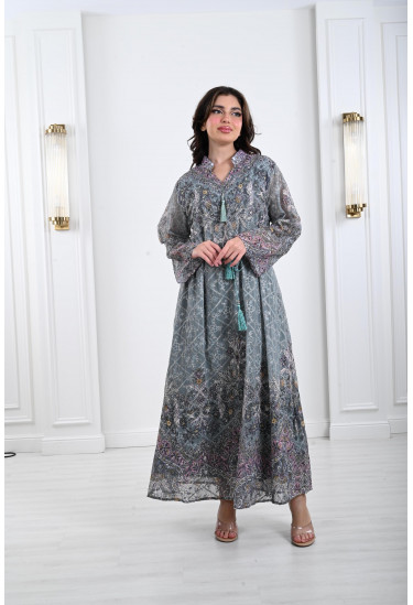 جلابية نسائية بتطريز فاخر جلابية نسائية بتطريز فاخر