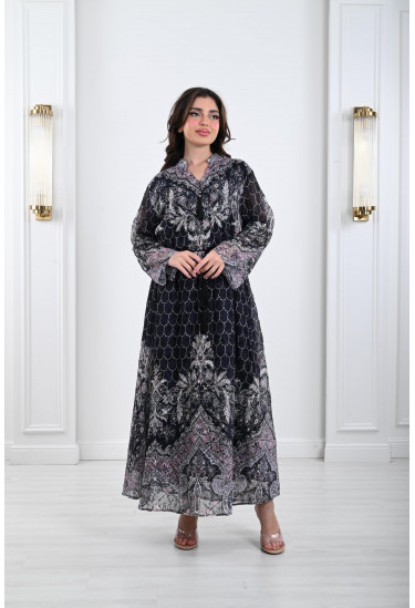 جلابية نسائية بتطريز فاخر جلابية نسائية بتطريز فاخر