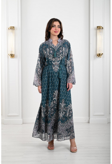 جلابية نسائية بتطريز فاخر جلابية نسائية بتطريز فاخر