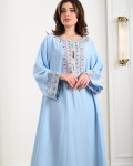 جلابية نسائية مطرزة تطريز رقيق