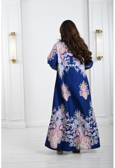 جلابية مشجرة مزينة بحبات اللولي