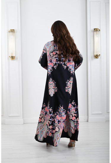 جلابية مشجرة مزينة بحبات اللولي