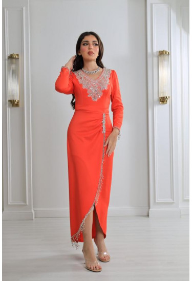 فستان نسائي للسهرات و المناسبات مطرز