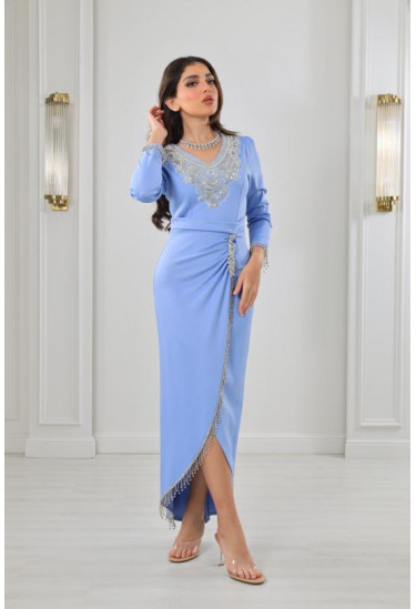 فستان نسائي للسهرات و المناسبات مطرز