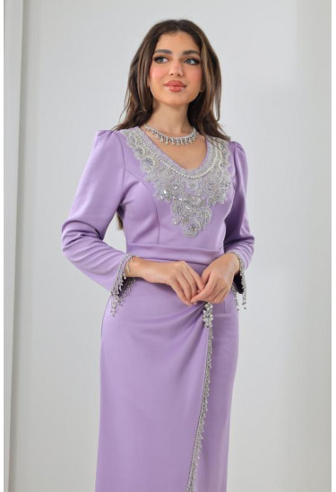 فستان نسائي للسهرات و المناسبات مطرز