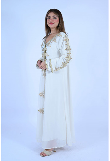 جلابيه طويله مطرزه بالترتر 