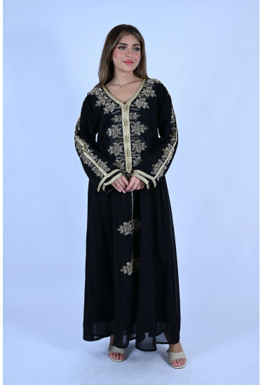 جلابيه طويله مطرزه بالترتر 