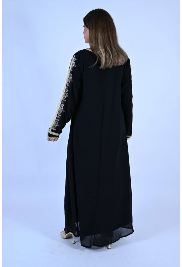 جلابيه طويله مطرزه بالترتر 