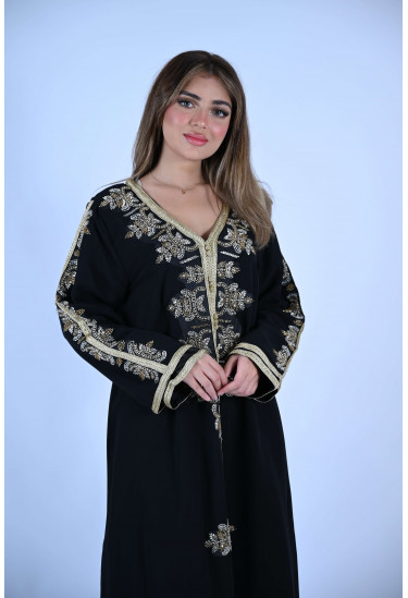 جلابيه طويله مطرزه بالترتر 