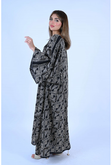 جلابيه واسعه مطرزه بالترتر