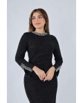 فستان سهرة نسائي لامع بقصة ذيل السمكة فستان سهرة نسائي لامع بقصة ذيل السمكة