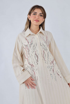 جلابية يومية أنيقة بتصميم ناعم