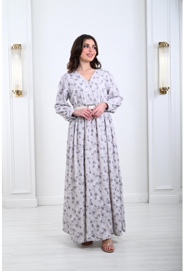 فستان نسائي بنقوشات رقيقة و ناعمة فستان نسائي بنقوشات رقيقة و ناعمة