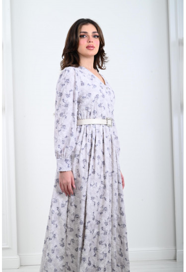 فستان نسائي بنقوشات رقيقة و ناعمة فستان نسائي بنقوشات رقيقة و ناعمة