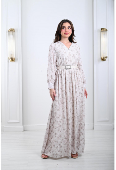 فستان نسائي بنقوشات رقيقة و ناعمة فستان نسائي بنقوشات رقيقة و ناعمة