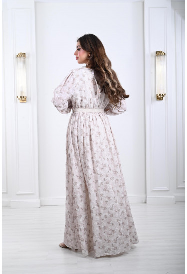 فستان نسائي بنقوشات رقيقة و ناعمة فستان نسائي بنقوشات رقيقة و ناعمة