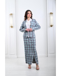طقم نسائي كاروهات أنيق و مميز طقم نسائي كاروهات أنيق و مميز