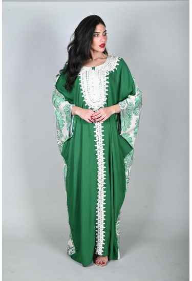 جلابية نسائية بنمط كيمونو فضفاض