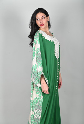 جلابية نسائية بنمط كيمونو فضفاض