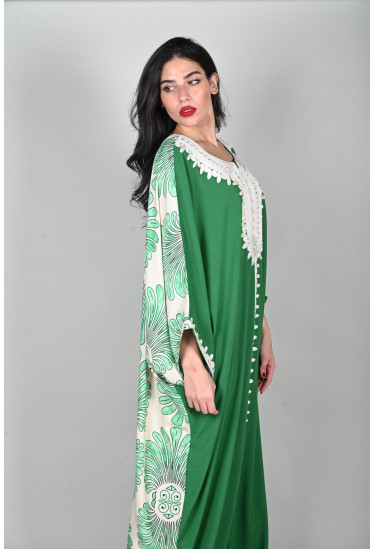 جلابية نسائية بنمط كيمونو فضفاض