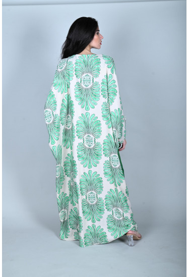 جلابية نسائية بنمط كيمونو فضفاض