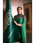 جلابية نسائية بنمط تراثي سعودي فاخر جلابية نسائية بنمط تراثي سعودي فاخر