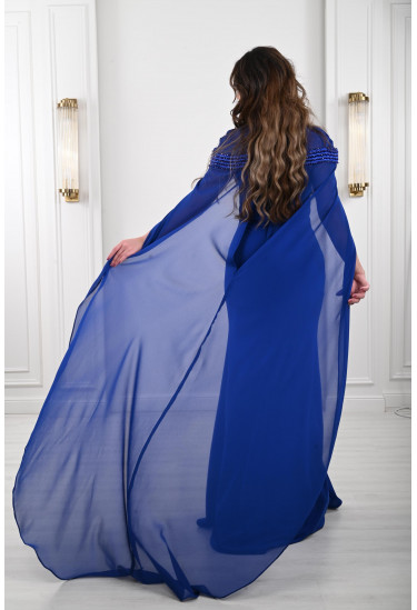 فستان سهرة طويل بقصة مرميد