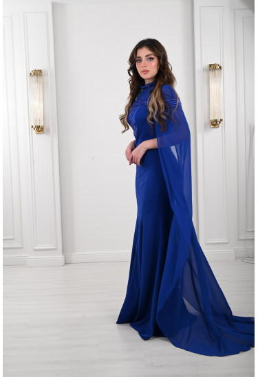 فستان سهرة طويل بقصة مرميد