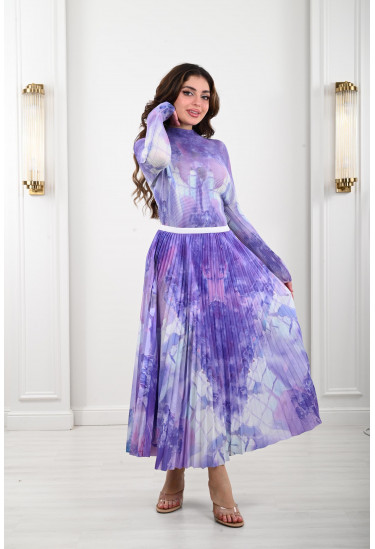 طقم من قطعتين نمط كتل الألوان