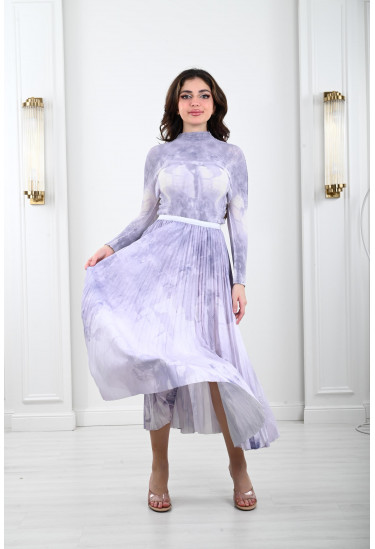 طقم من قطعتين نمط كتل الألوان