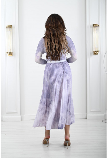 طقم من قطعتين نمط كتل الألوان