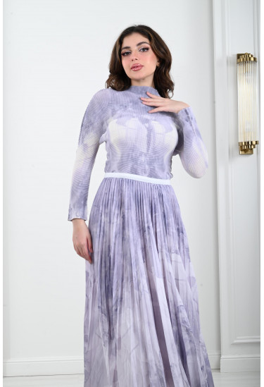 طقم من قطعتين نمط كتل الألوان