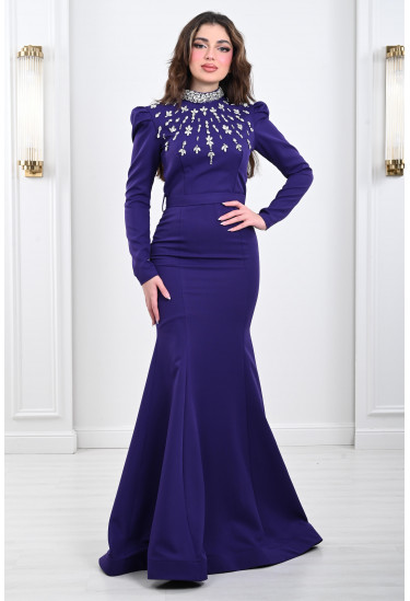 فستان سهرة مرميد مطرز فستان سهرة مرميد مطرز