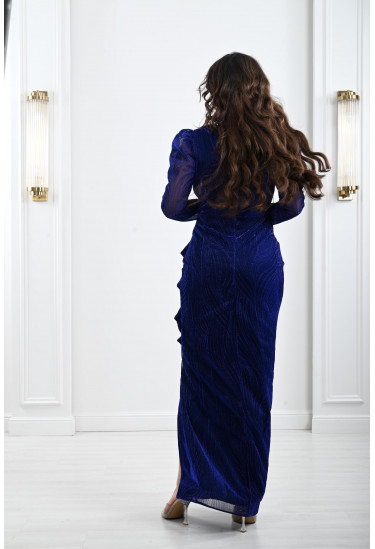 فستان نسائي سهرة بنسيج لامع و مميز فستان نسائي سهرة بنسيج لامع و مميز