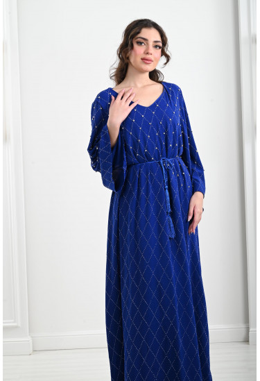 فستان طويل برقبة V