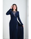 فستان سهرة نسائي مطرز طويل فستان سهرة نسائي مطرز طويل