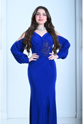فستان سهرة نسائي درابيه