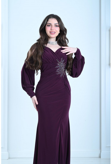 فستان سهرة نسائي درابيه فستان سهرة نسائي درابيه