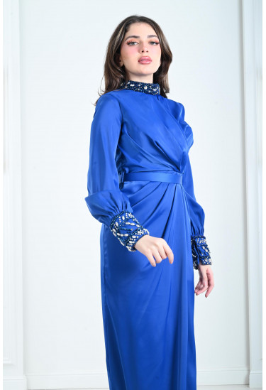 فستان سهرة للنساء مطرز