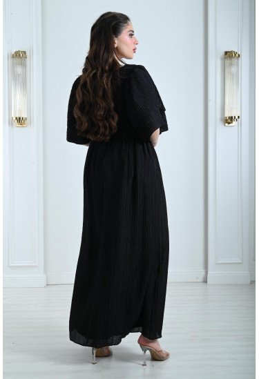 فستان نسائي طويل مجعد فستان نسائي طويل مجعد