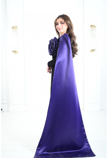 فستان نسائي أنيق بكيب ستان انسيابي