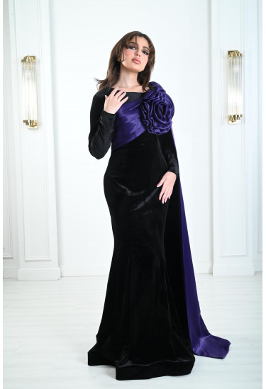 فستان نسائي أنيق بكيب ستان انسيابي