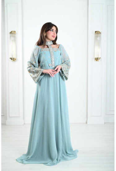 جلابية مغربية أنيقة بتطريز راقي