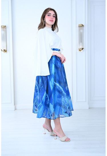 فستان ميدي بتصميم مميز ورائع