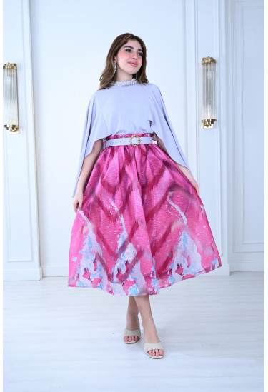 فستان ميدي بتصميم مميز ورائع