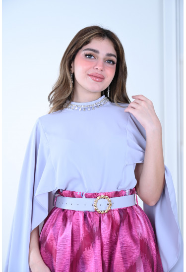 فستان ميدي بتصميم مميز ورائع