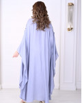 جلابية أنيقة  بتصميم فضفاض وتطريز جذاب
