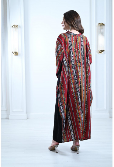 جلابية طويلة بنمط جيوب